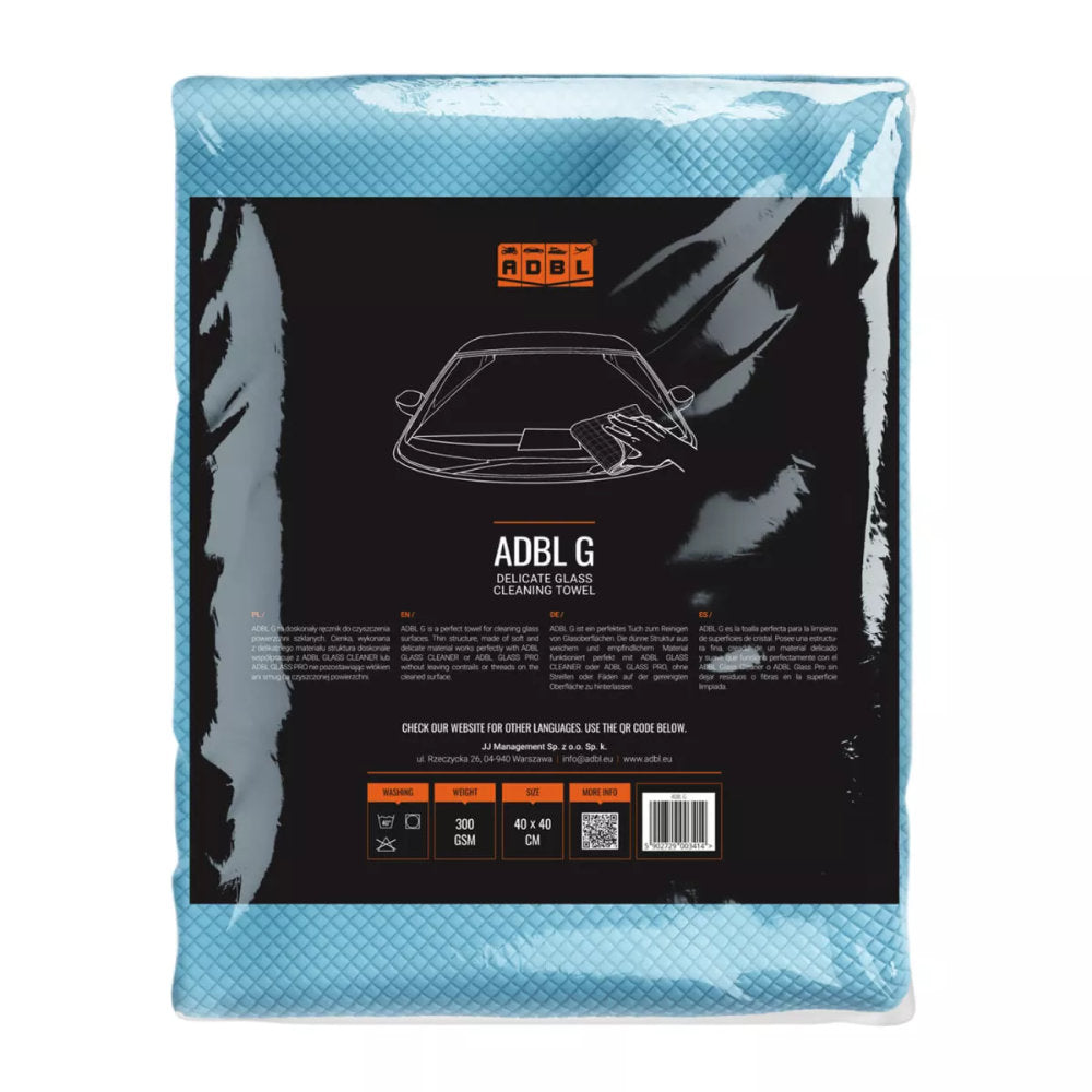ADBL - G Glass Cleaning Towel - Scheibenreinigungstuch 40x40cm 300GSM