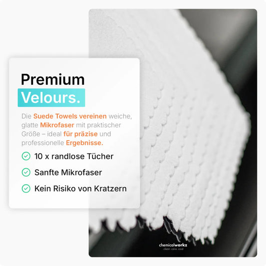 ChemicalWorkz - Suede Towel Pack - Auftragetücher Weiß 10×10cm 10Stk._2