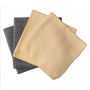 Koch Chemie - Microfibre waffle cloth grey-yellow - window cloth - 4pcs 40x40