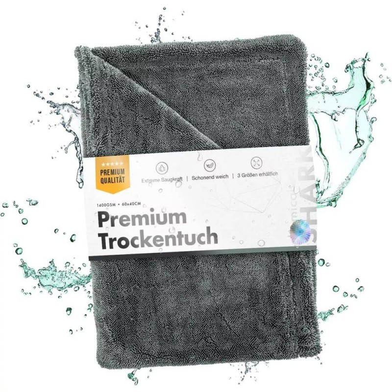 ChemicalWorkz - Grey Shark Twisted Towel - Premium Trockentuch 60x40cm 1400GSM