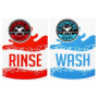 Chemical Guys - BUCKET WASH RINSE STICKER SET BLUE RED