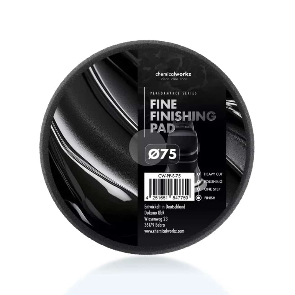 ChemicalWorkz - Fine Finishing Performance Pad - Polierschwamm 75mm schwarz