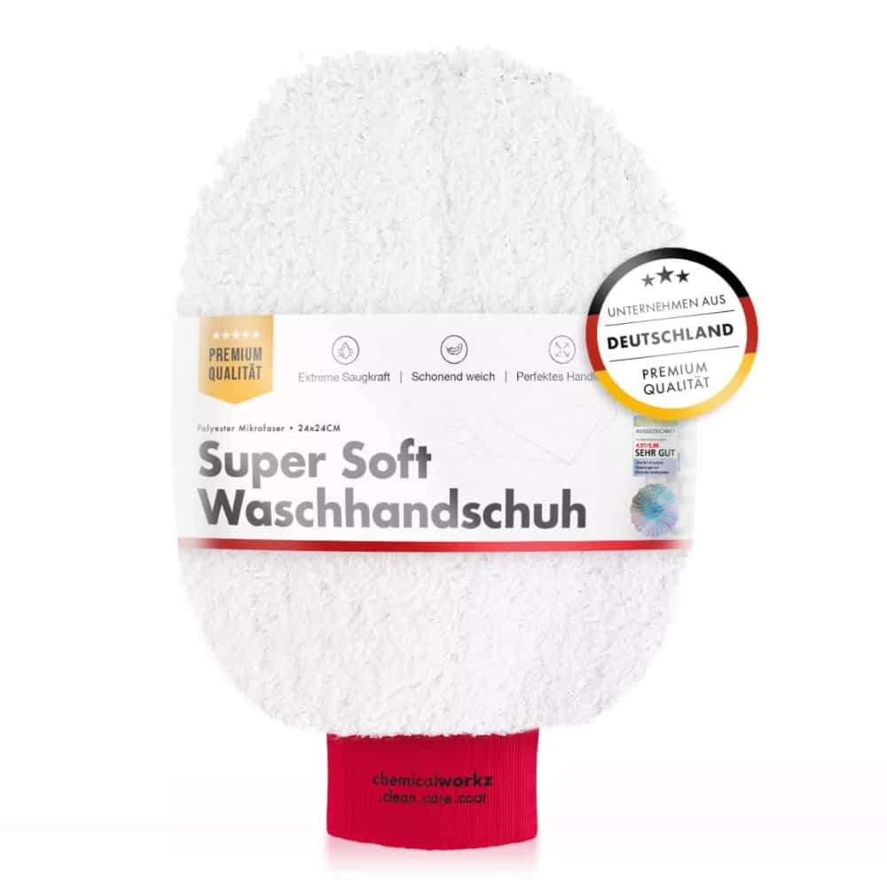 ChemicalWorkz - Wash Mitt - Mănușă de spălat supermoale roșie 23x17cm