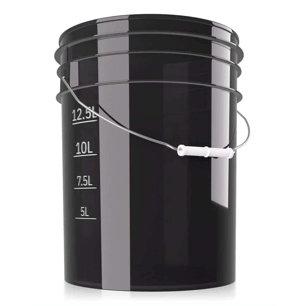 ChemicalWorkz - Performance Buckets clear black 5GAL - Črni vedro za pranje 19L