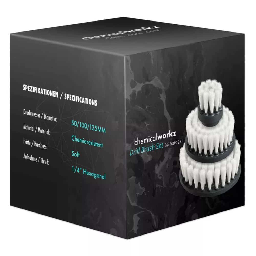 ChemicalWorkz - Drill Brush Set - Polsterbürsten Set für Bohrmaschinen