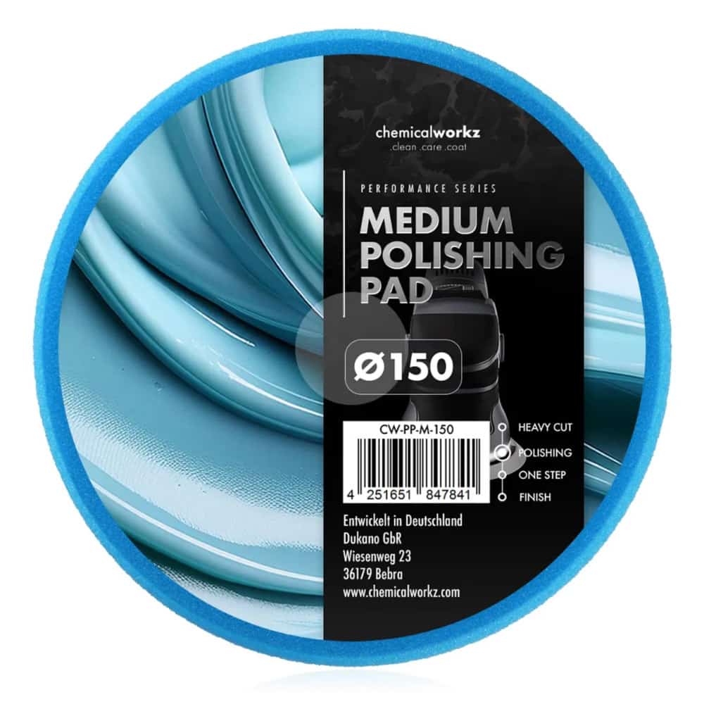 ChemicalWorkz - Medium Polishing Performance Pad - spužva za poliranje 150mm plava