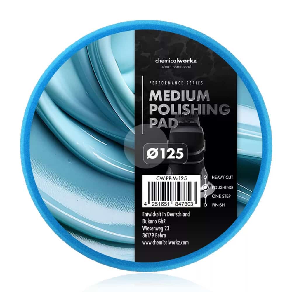 ChemicalWorkz - Medium Polishing Performance Pad - spužva za poliranje 125mm plava