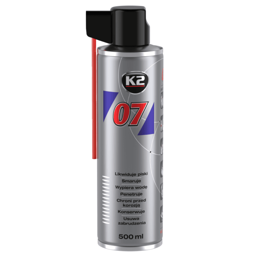 K2 - 07 Multifunkčný sprej - Odstraňovač hrdze a mazivo 500ml