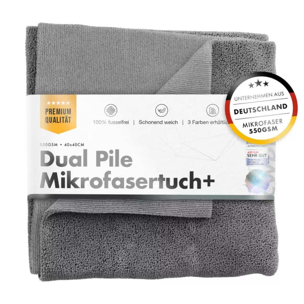 ChemicalWorkz - Dual Pile Towel grey - Polishing Cloth Grey 40x40cm 550GSM