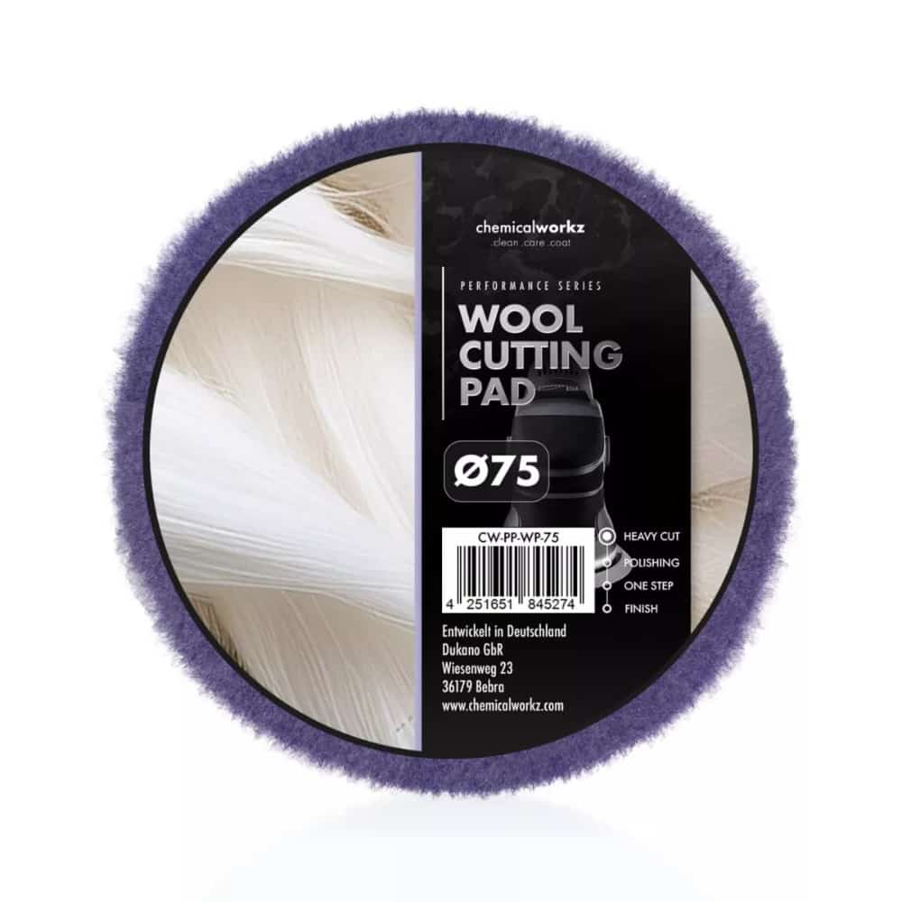 ChemicalWorkz - Wool Cutting Performance Pad - Pad di lucidatura in lana 75mm
