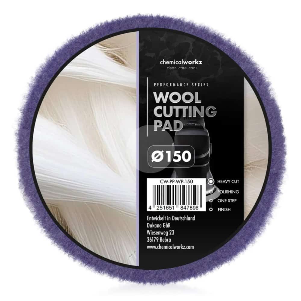 ChemicalWorkz - Wool Cutting Performance Pad - Pad di lucidatura in lana 150mm