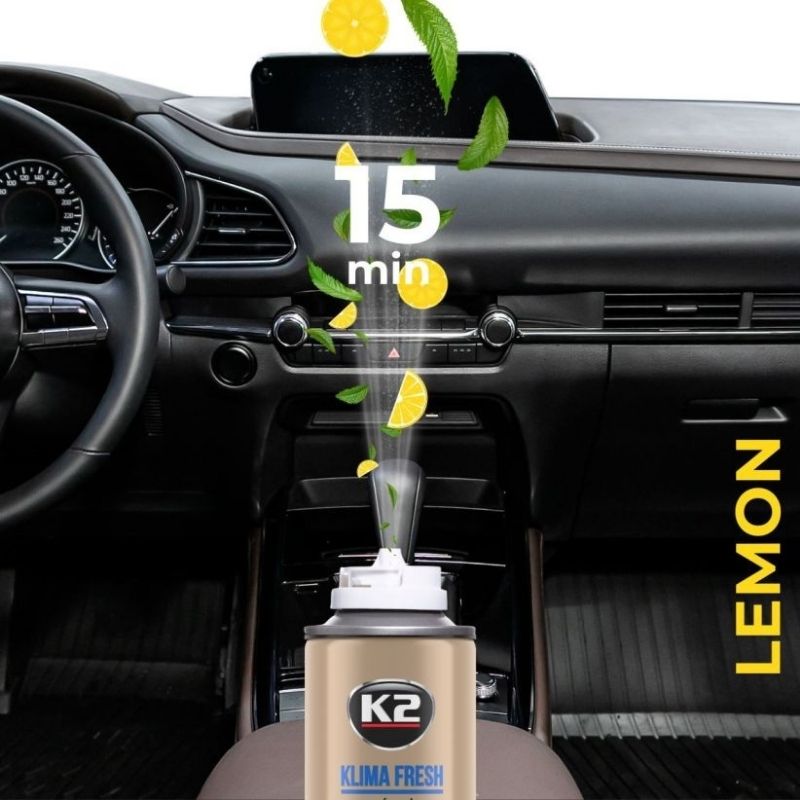 K2 - Klima Fresh Lemon - Klimareiniger und Desinfektion Zitronenduft 150ml_5