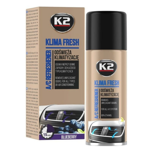 K2 - Klima Fresh Blueberry - Klimareiniger und Desinfektion Blaubeerduft 150ml