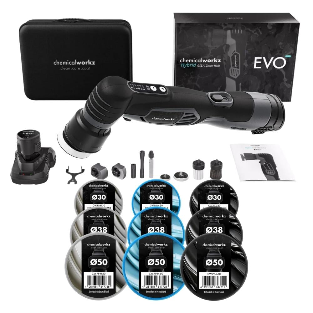 ChemicalWorkz Evo Mini Poliermaschine + SET mit Pad