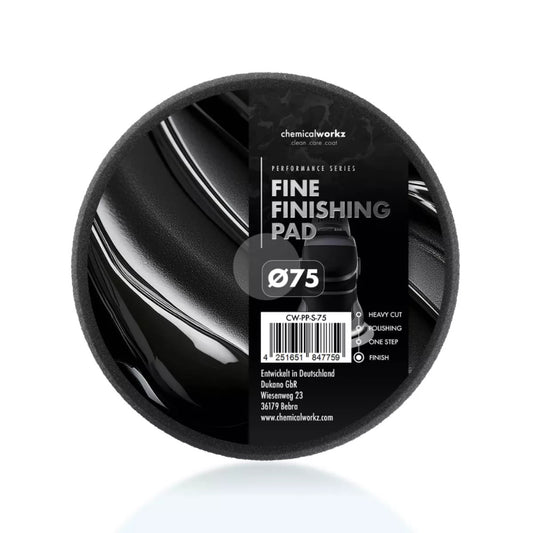 ChemicalWorkz - Fine Finishing Performance Pad - Polierschwamm 75mm schwarz