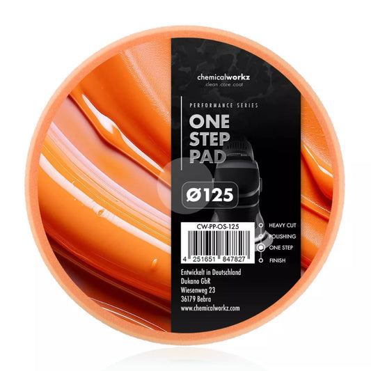 ChemicalWorkz - One Step Performance Pad - Polierschwamm 125mm orange