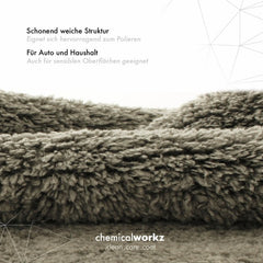 ChemicalWorkz - Edgeless Soft Touch Premium Towel grey - Poliertuch grau 40x40cm 600GSM_3