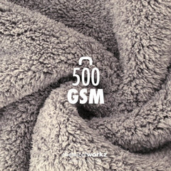 ChemicalWorkz - Edgeless Soft Touch Premium Towel grey - Poliertuch grau 40x40cm 600GSM_4