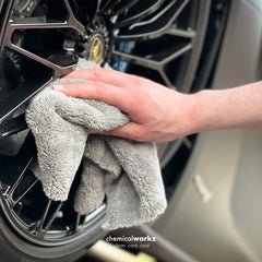 ChemicalWorkz - Edgeless Soft Touch Premium Towel grey - Poliertuch grau 40x40cm 600GSM_5