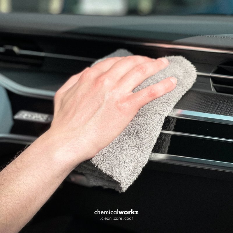 ChemicalWorkz - Edgeless Soft Touch Premium Towel grey - Poliertuch grau 40x40cm 600GSM_6