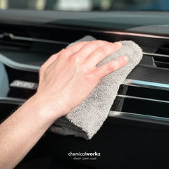 ChemicalWorkz - Edgeless Soft Touch Premium Towel grey - Poliertuch grau 40x40cm 600GSM_6