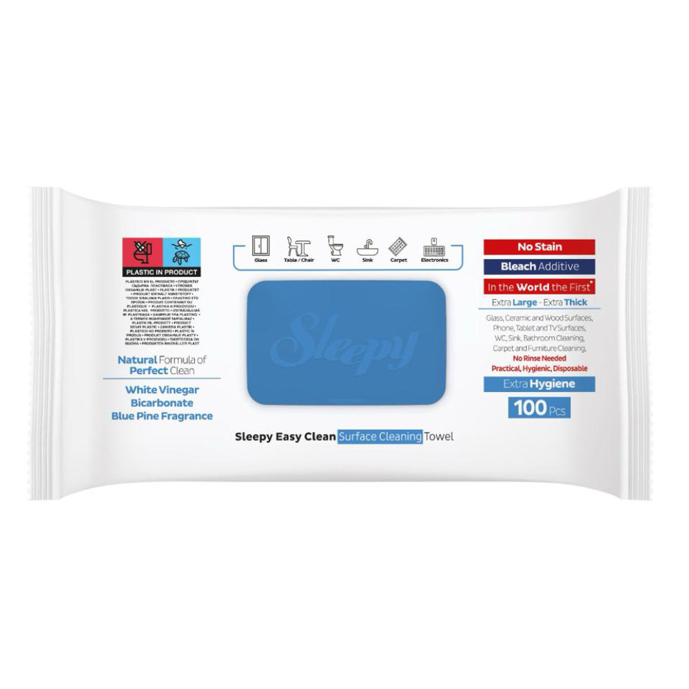 Sleepy - Easy Clean Bleichzusatz blau - Feuchte Reinigungstücher 100 Stk_2
