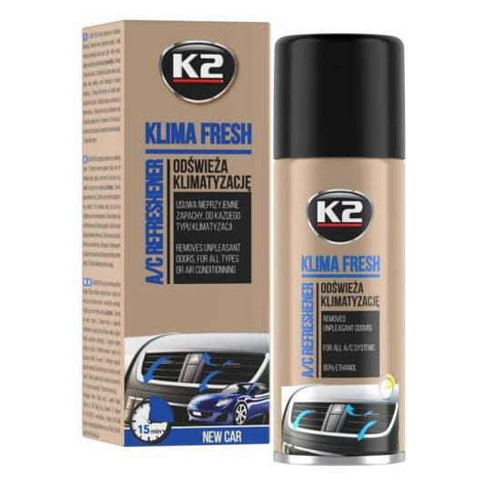 K2 - Klima Fresh New Car - Klimareiniger und Desinfektion Neuwagenduft 150ml