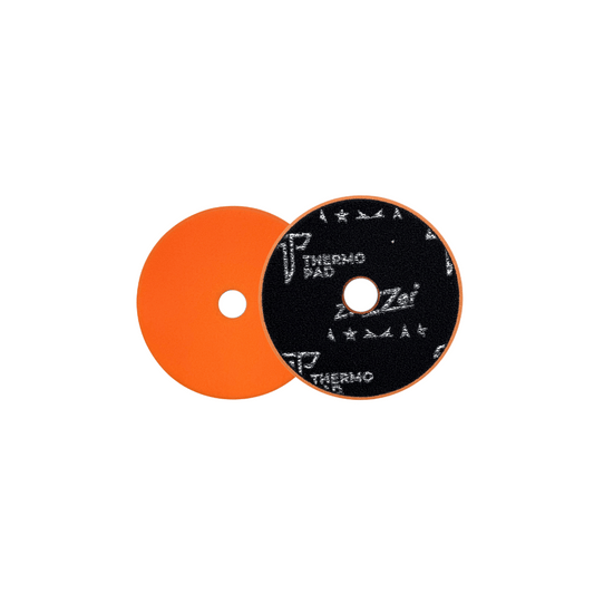 ZviZZer - Thermo Trapez Medium Cut Pad orange - One-Step-Pad orange 75mm
