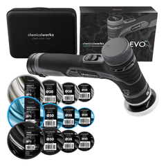 ChemicalWorkz EVO Mini PRO Poliermaschine + SET mit Pads