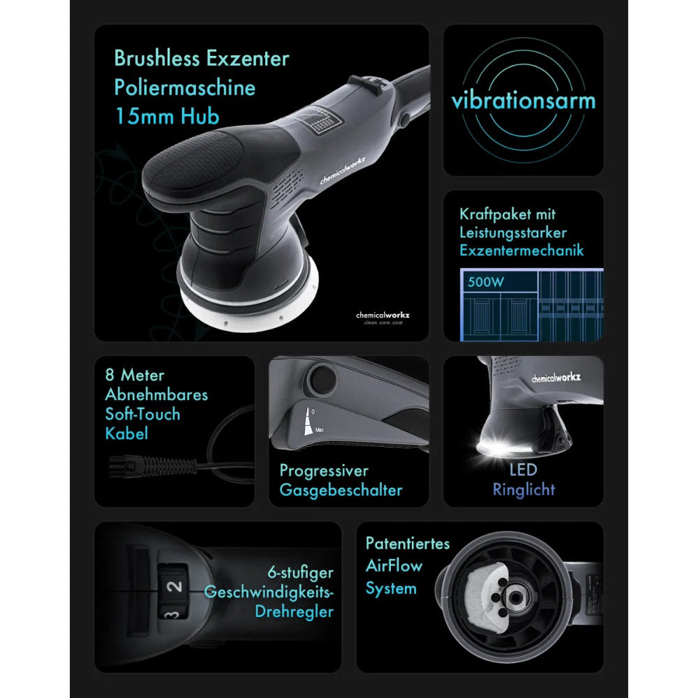 ChemicalWorkz - DA15 Pro Brushless - Exzenter Poliermaschine_2