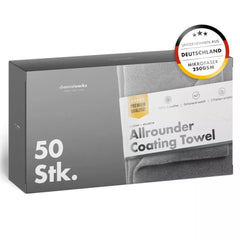 ChemicalWorkz - Allrounder Coating Towel - Versiegelungstuch 250GSM Grau 40×40cm 50Stk.