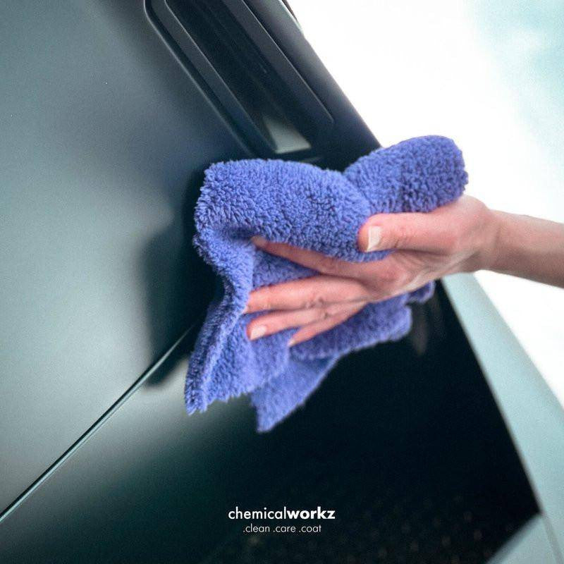 ChemicalWorkz - Edgeless Soft Touch Premium Towel purple - Poliertuch violett 40x40cm 500GSM_5