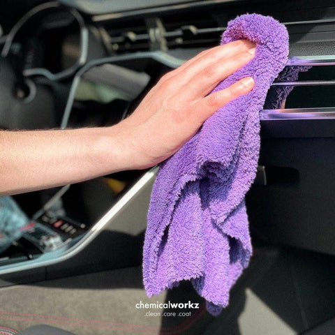 ChemicalWorkz - Edgeless Soft Touch Premium Towel purple - Poliertuch violett 40x40cm 500GSM_6