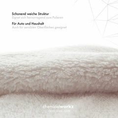 ChemicalWorkz - Edgeless Soft Touch Premium Towel white - Poliertuch weiß 40x40cm 500GSM_3