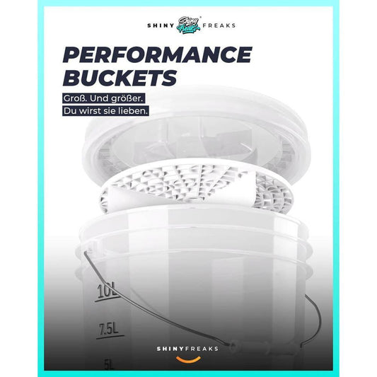 ChemicalWorkz - Performance Buckets clear white 3,5GAL - Wascheimer weiß 13L_2