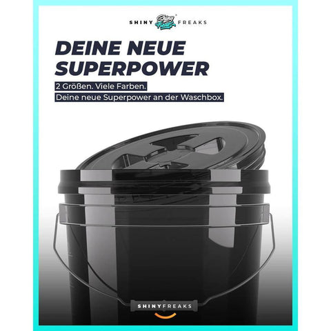 ChemicalWorkz - Performance Buckets clear black 3,5GAL - Wascheimer schwarz 13L_5