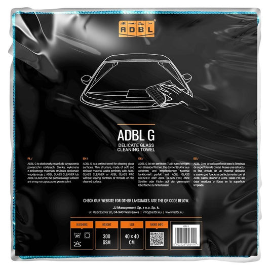 ADBL - G Glass Cleaning Towel - Scheibenreinigungstuch 40x40cm 300GSM_2