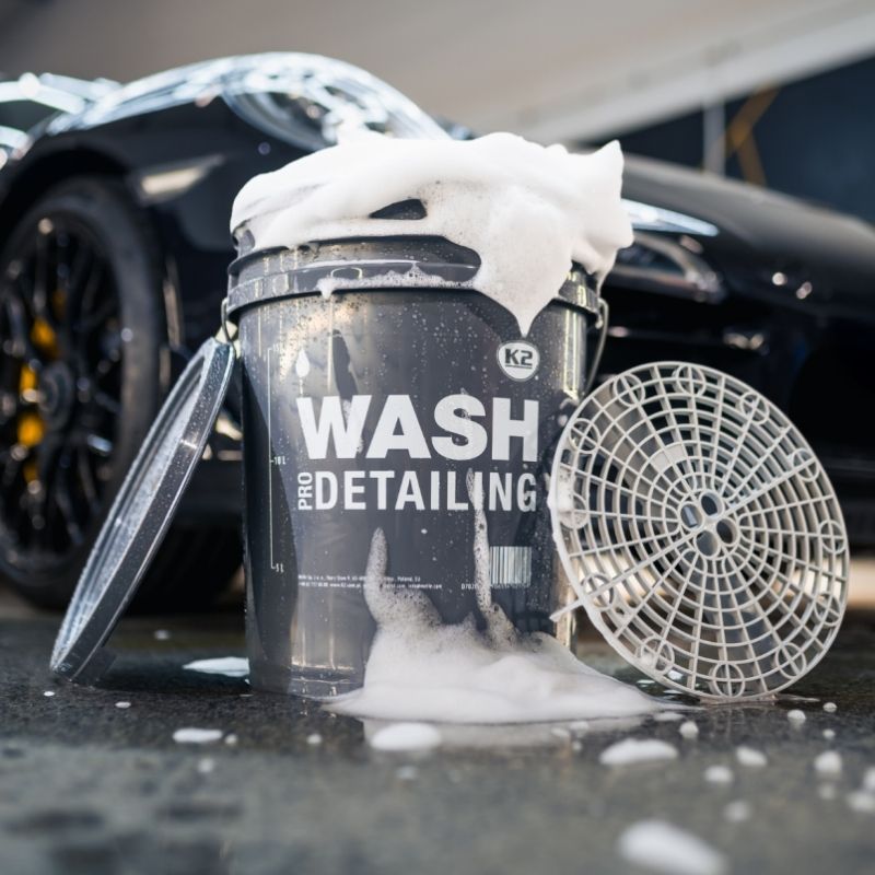 K2 - Detailing Bucket Wash - Wascheimer mit Deckel grau 20L_4