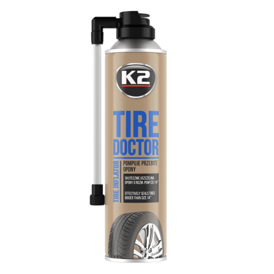 K2 - Tire Doktor - Pannenspray & Reifendichtmittel 500 ml 