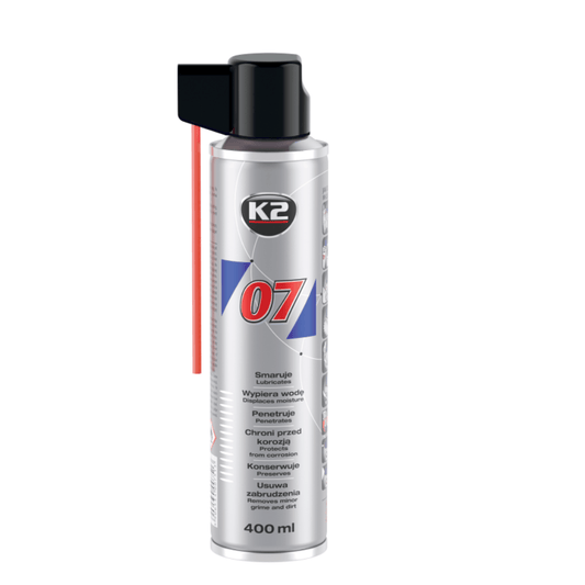 K2 - 07 Multifunktionsspray - Rostlöser & Schmiermittel 400ml